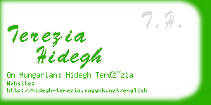 terezia hidegh business card